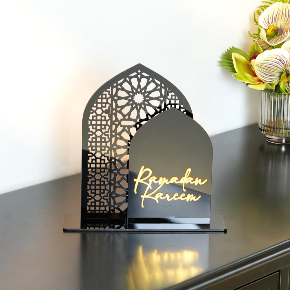 Islamic Hollow Pattern Acrylic Tabletop Decor (MAC404) - Mariam's Collection