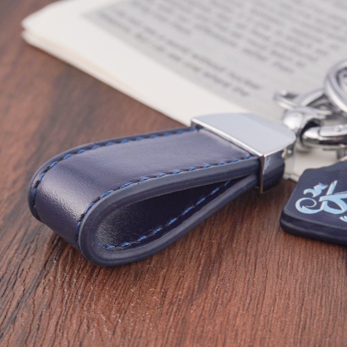 Islamic Leather Keychain with Arabic Calligraphy & Mosque Pendant Sheepskin Keychain (MAC284) - Mariam's Collection