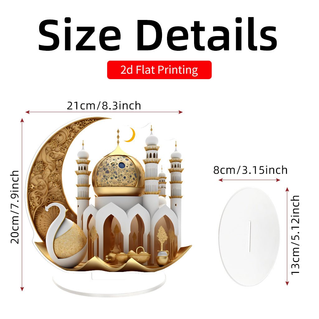 Islamic Style Mosque Acrylic Tabletop Decor (MAC386) - Mariam's Collection