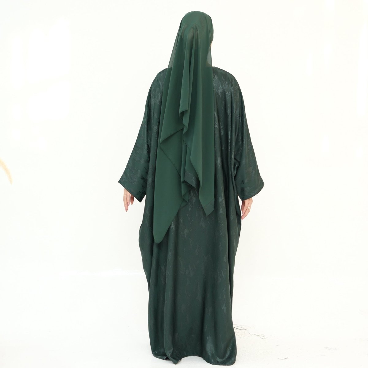 Jacquard Batwing Maxi Abaya(MA447) - Mariam's Collection