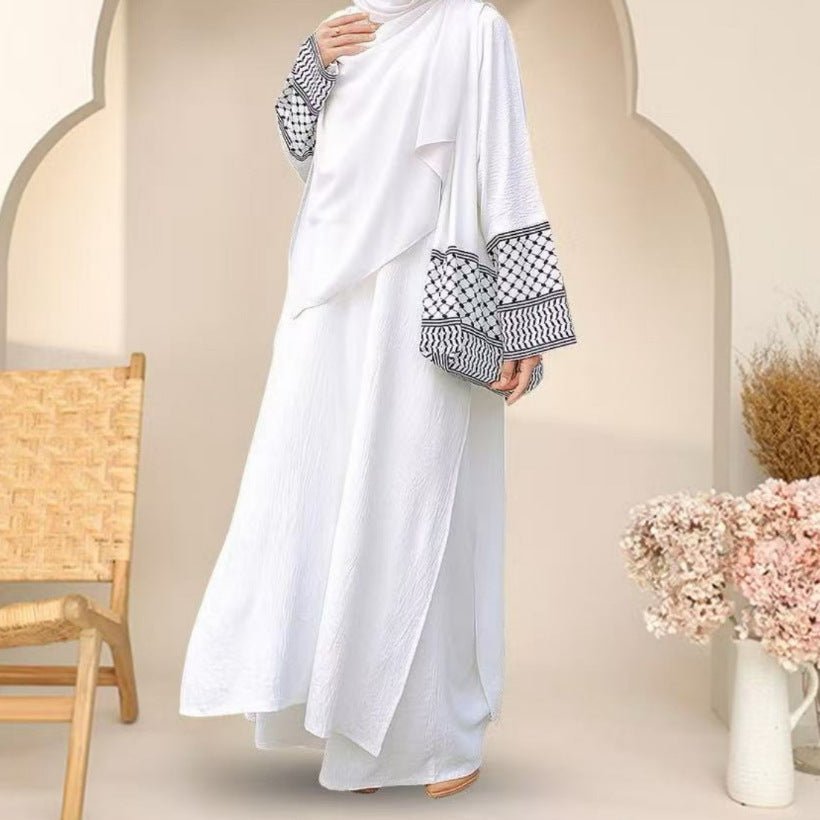 Keffiyeh-Cuff Three-Piece Set(MS495) - Mariam's Collection