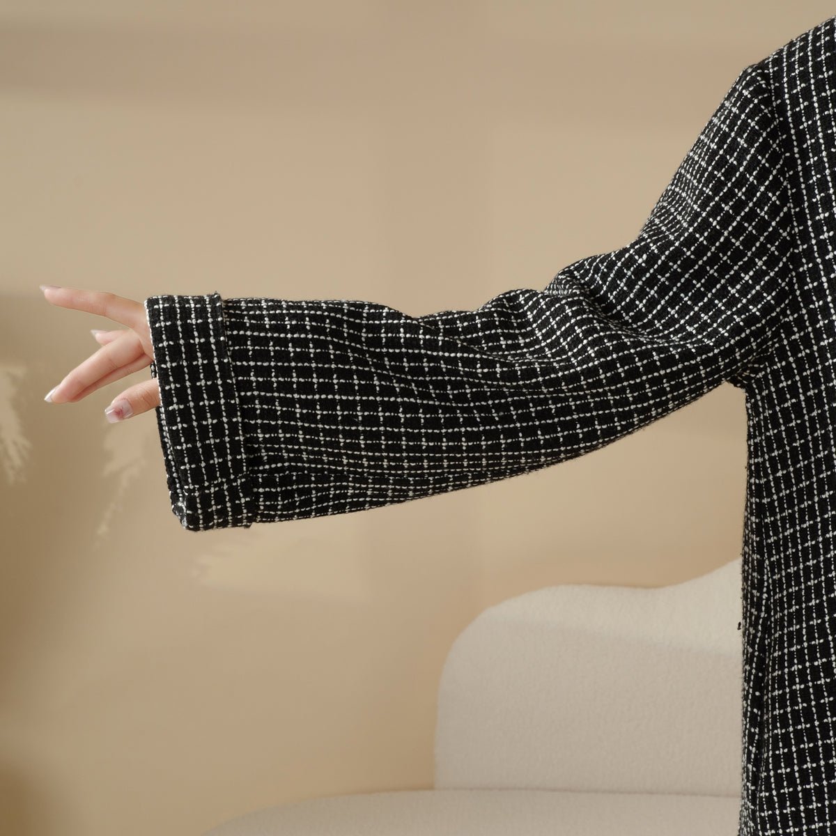 Lapel Coat Abaya (MOA018)