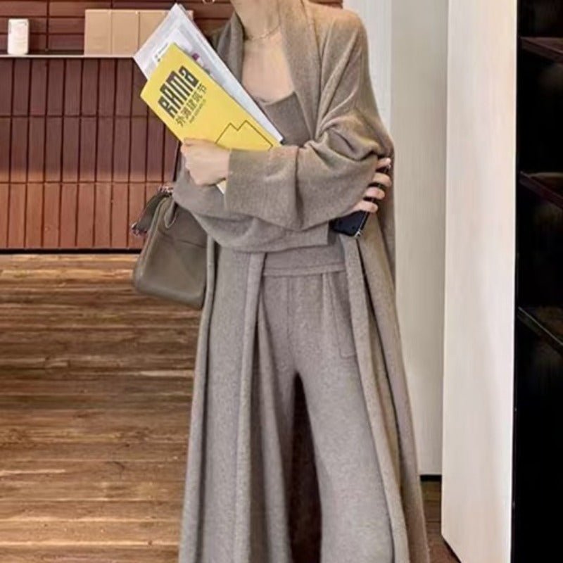 Lazy Style Three - Piece Knit Set(MS165) - Mariam's Collection