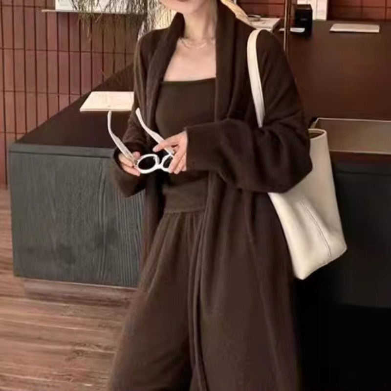 Lazy Style Three - Piece Knit Set(MS165) - Mariam's Collection