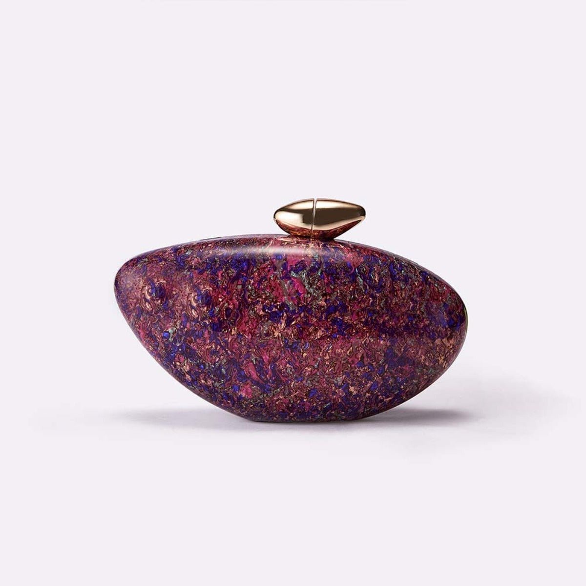 legant Marble Textured Pearlescent Bullet Acrylic Evening Clutch with Detachable Chain for Women(MAC256) - Mariam's Collection