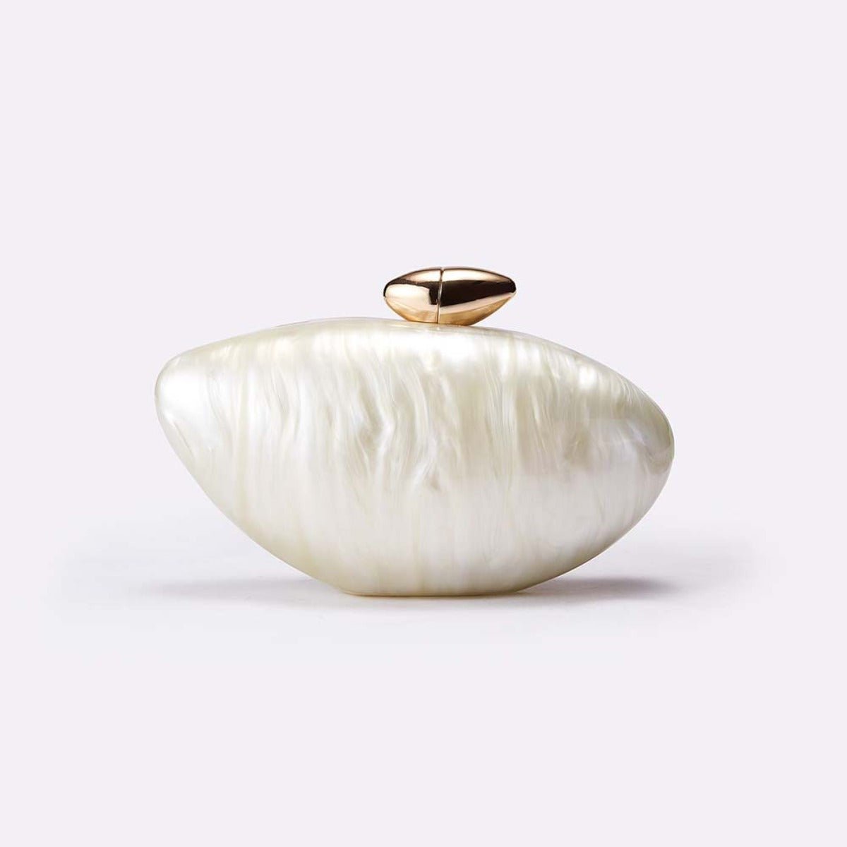 legant Marble Textured Pearlescent Bullet Acrylic Evening Clutch with Detachable Chain for Women(MAC256) - Mariam's Collection