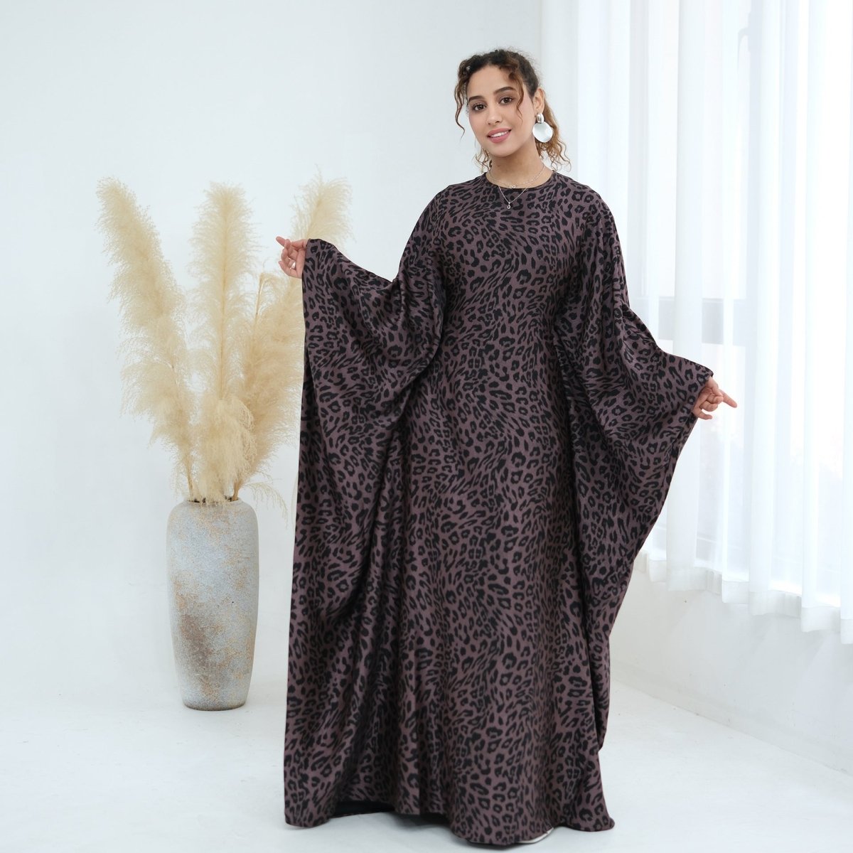 batwing maxi dress Habeeba Pleated Batwing Maxi Dress