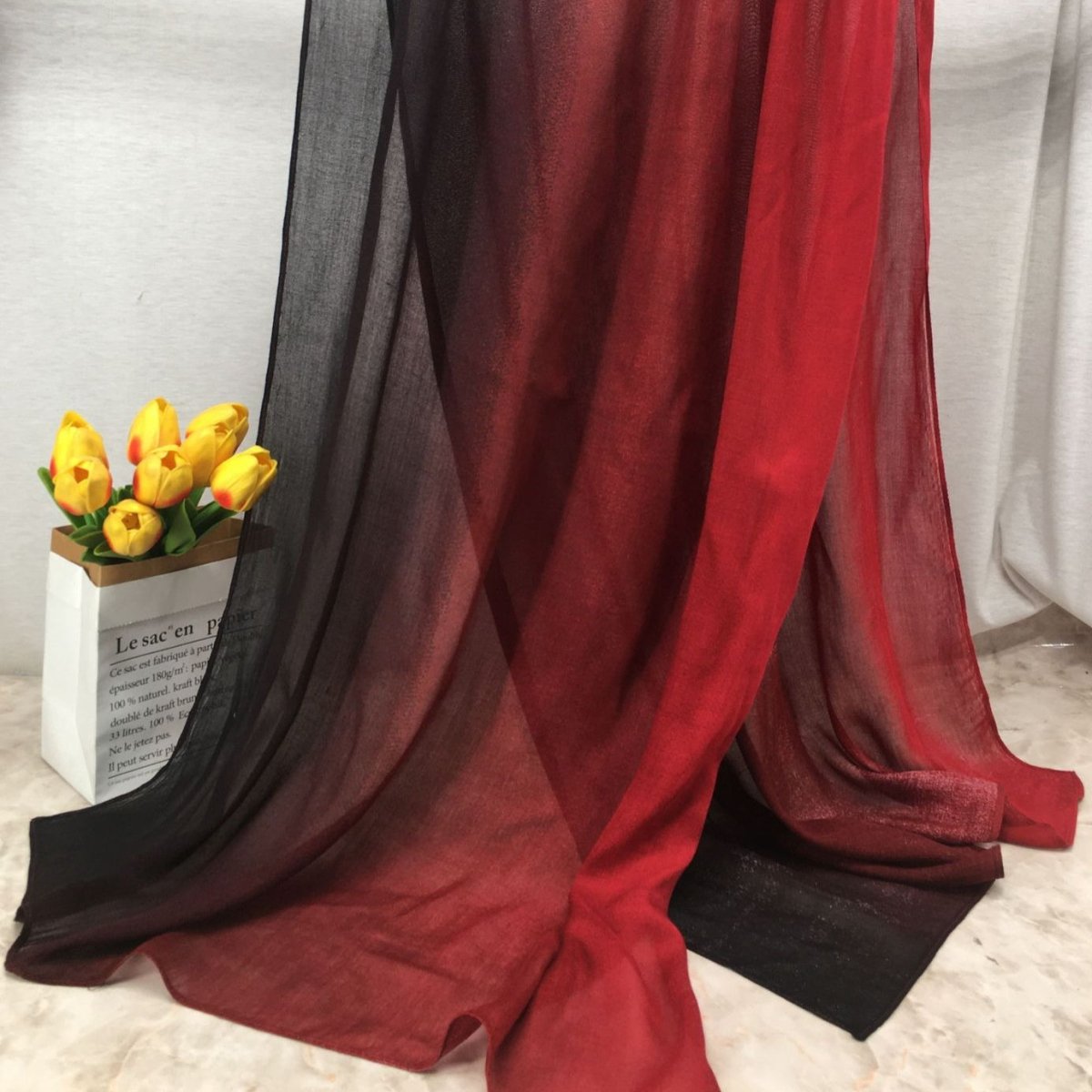 Lightweight Breathable Gradient Shawl Hijab (MH194) - Mariam's Collection