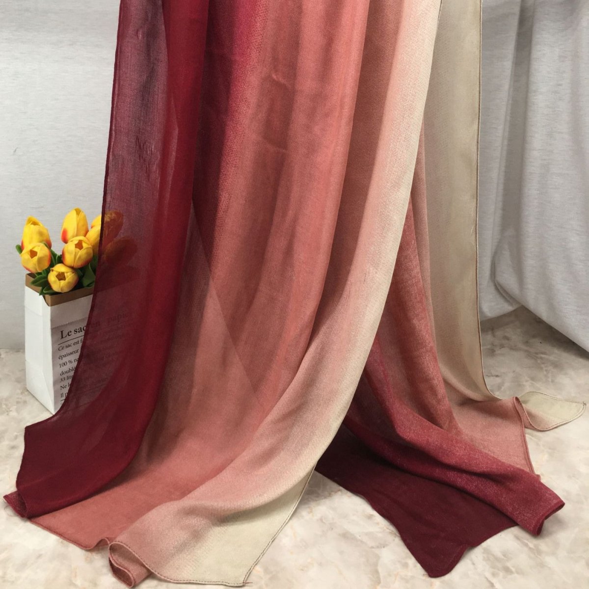 Lightweight Breathable Gradient Shawl Hijab (MH194) - Mariam's Collection