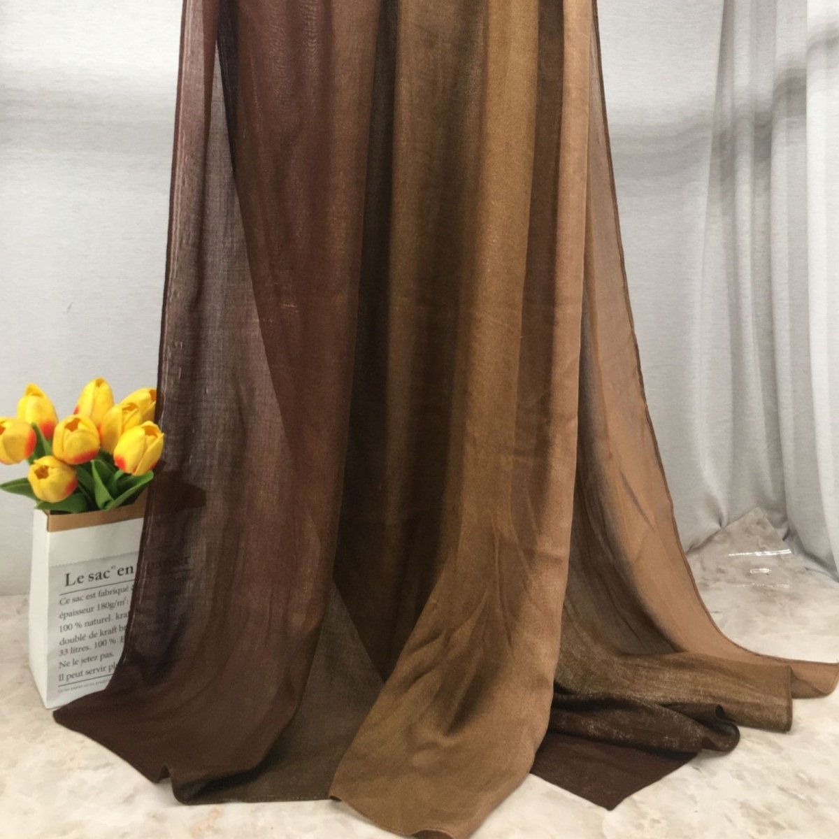 Lightweight Breathable Gradient Shawl Hijab (MH194) - Mariam's Collection