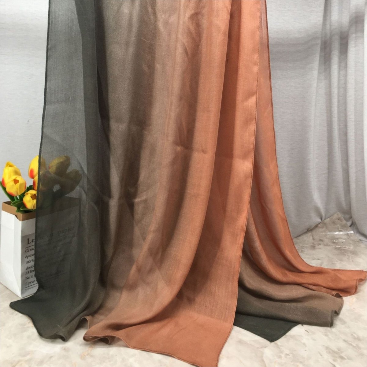 Lightweight Breathable Gradient Shawl Hijab (MH194) - Mariam's Collection