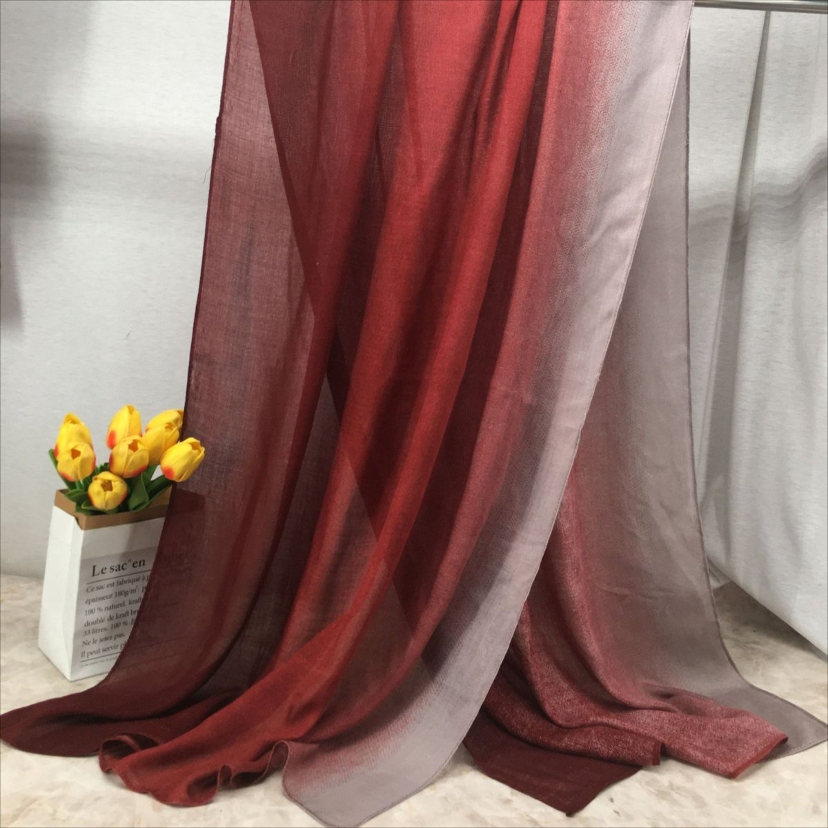 Lightweight Breathable Gradient Shawl Hijab (MH194) - Mariam's Collection