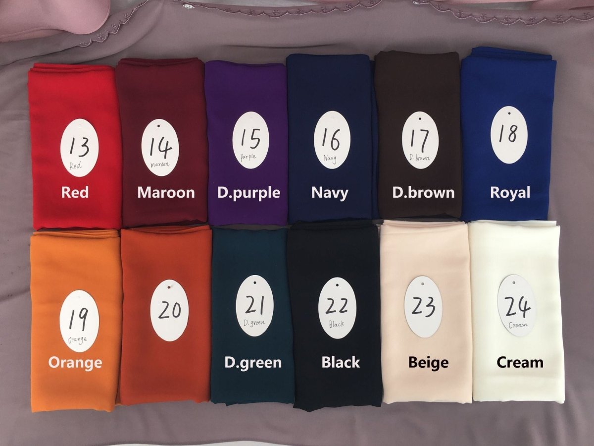 Lightweight Breathable Soft Minimalist Hijab (MH191) - Mariam's Collection