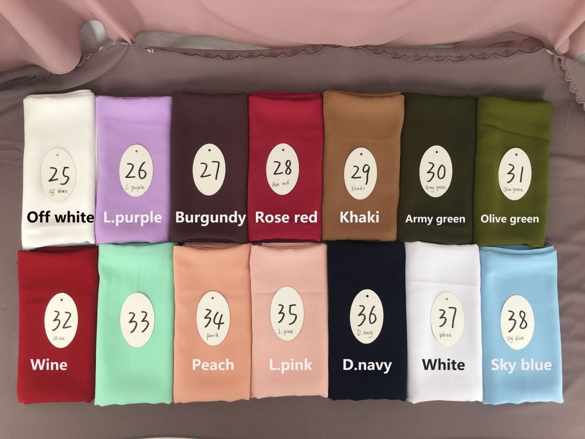 Lightweight Breathable Soft Minimalist Hijab (MH191) - Mariam's Collection