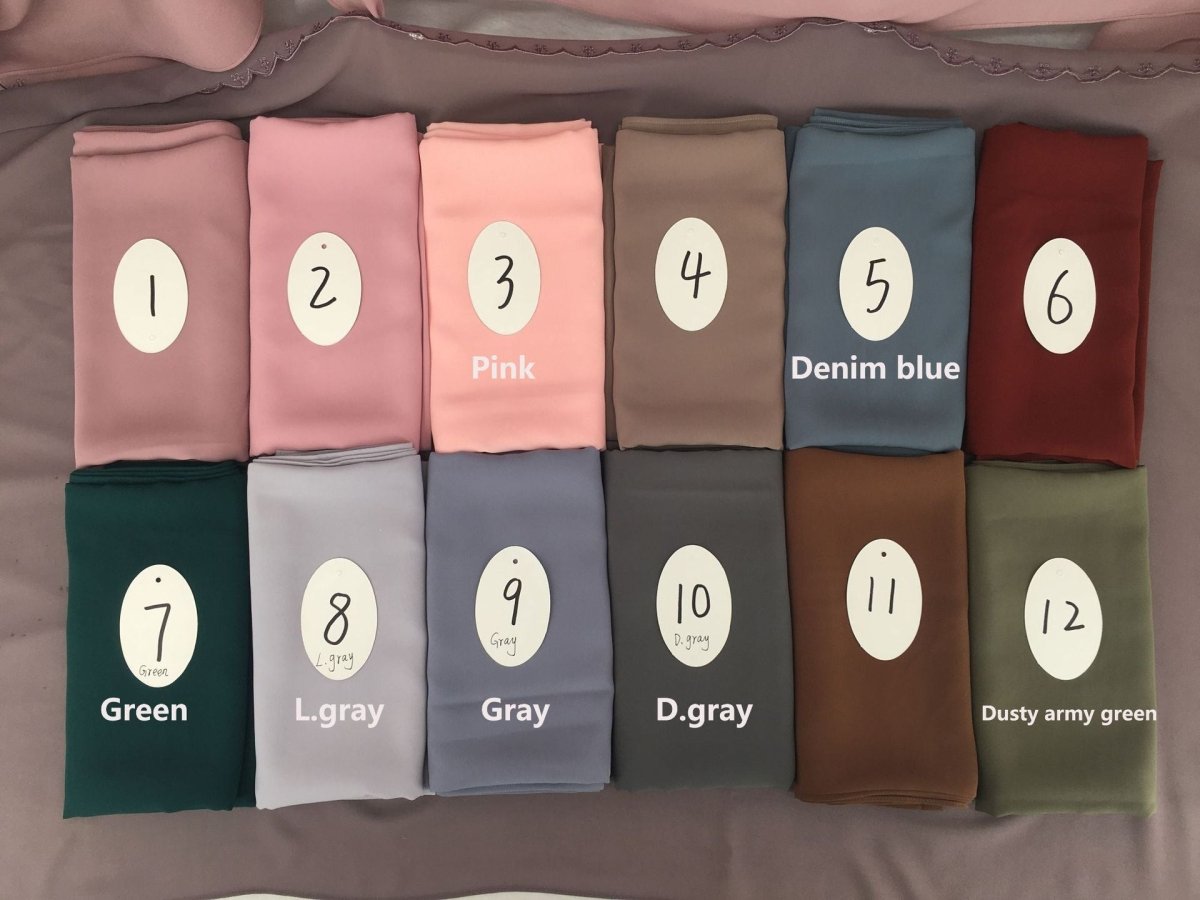 Lightweight Breathable Soft Minimalist Hijab (MH191) - Mariam's Collection