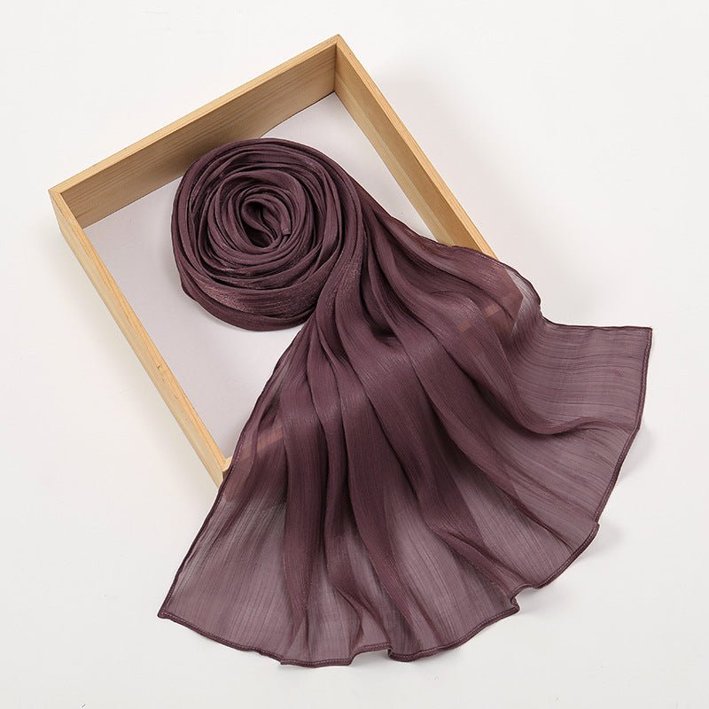 Lightweight Crepe Satin Scarf Elegance Hijab (MH160) - Mariam's Collection