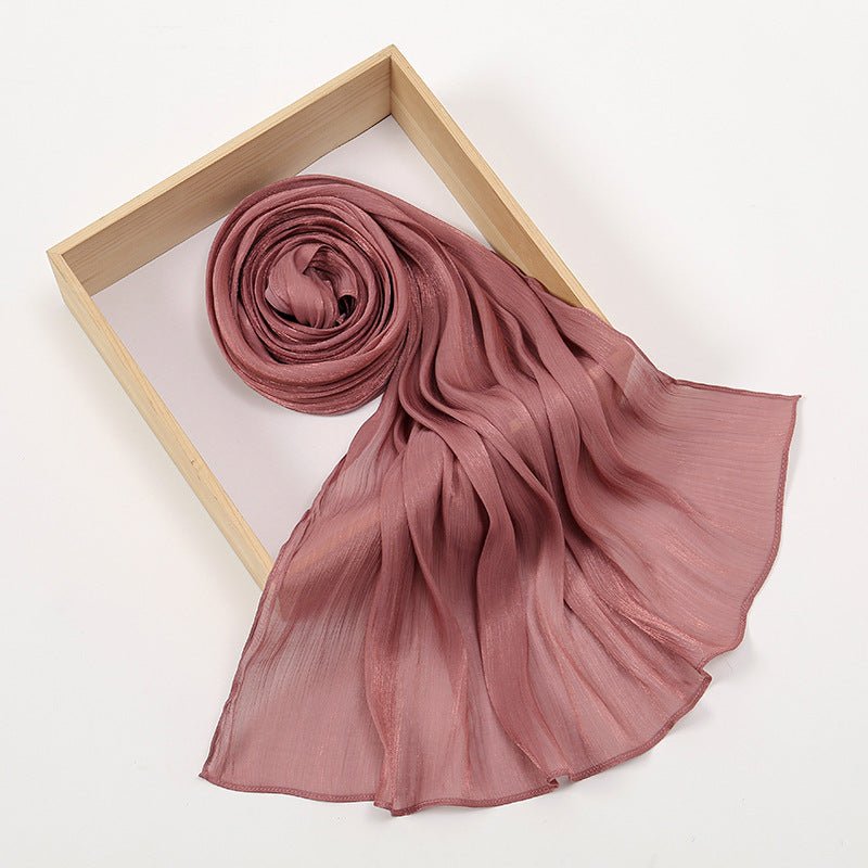 Lightweight Crepe Satin Scarf Elegance Hijab (MH160) - Mariam's Collection