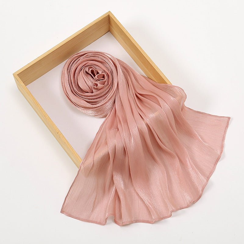 Lightweight Crepe Satin Scarf Elegance Hijab (MH160) - Mariam's Collection