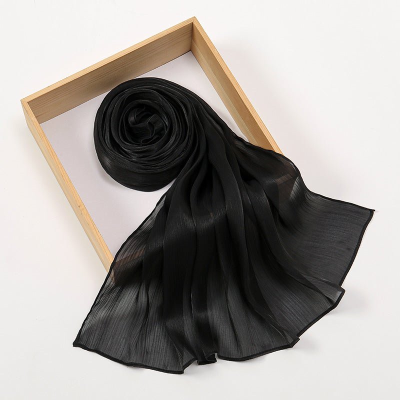 Lightweight Crepe Satin Scarf Elegance Hijab (MH160) - Mariam's Collection