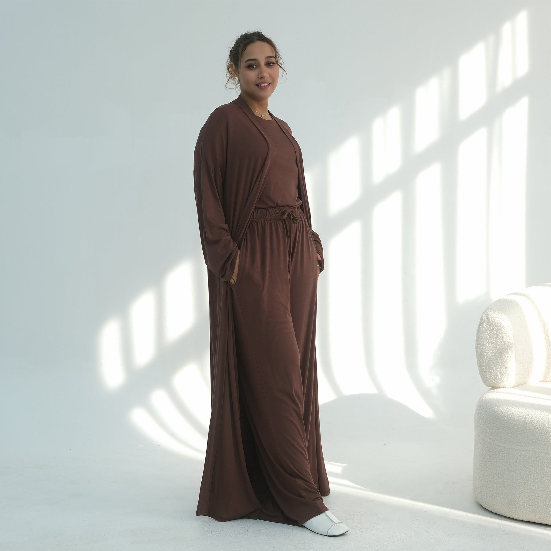 Lightweight Fluid Jersey Three-Piece Set(MS533) - Mariam's Collection