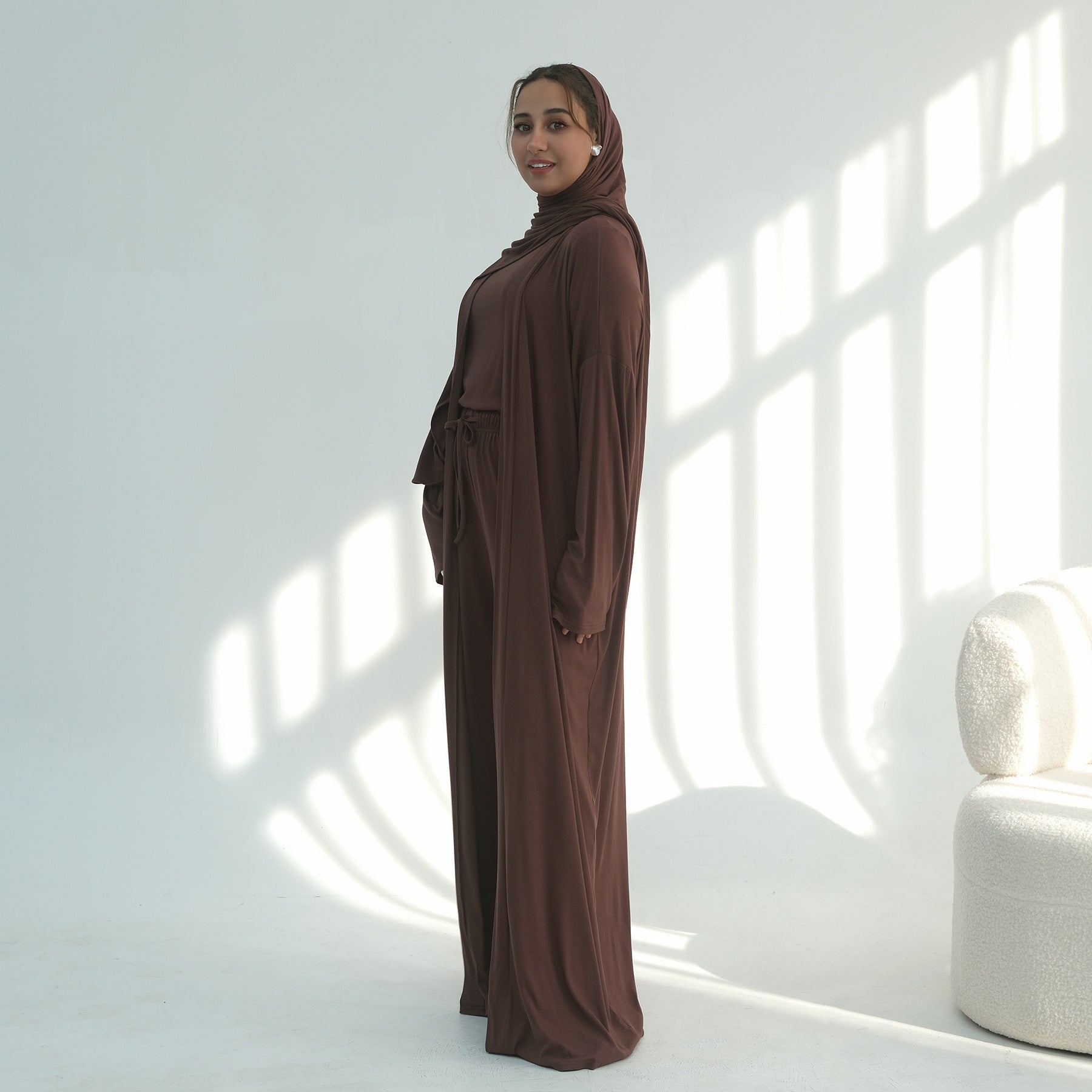 Lightweight Fluid Jersey Three-Piece Set(MS533) - Mariam's Collection