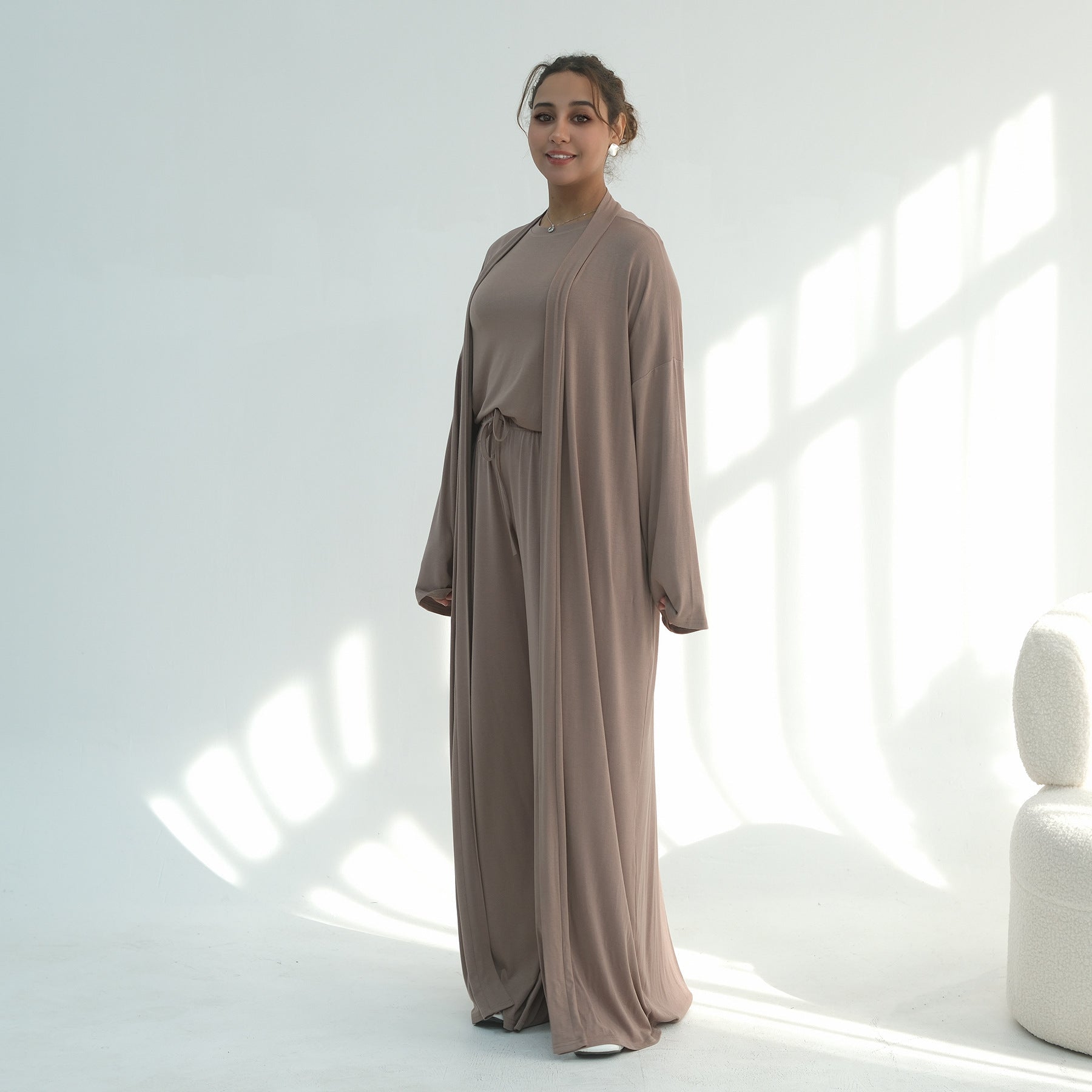Lightweight Fluid Jersey Three-Piece Set(MS533) - Mariam's Collection