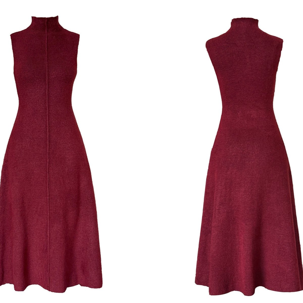 Long Knit Cardigan & Turtleneck Dress Set(MS177) - Mariam's Collection