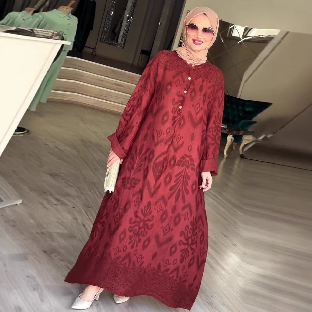 Long Sleeve Modest Maxi Dress