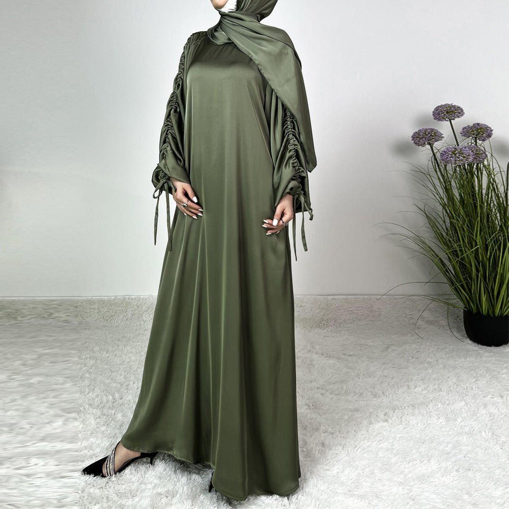 Loose Swing Adjustable Lantern Sleeve Abaya Dress. (MA167) - Mariam's Collection