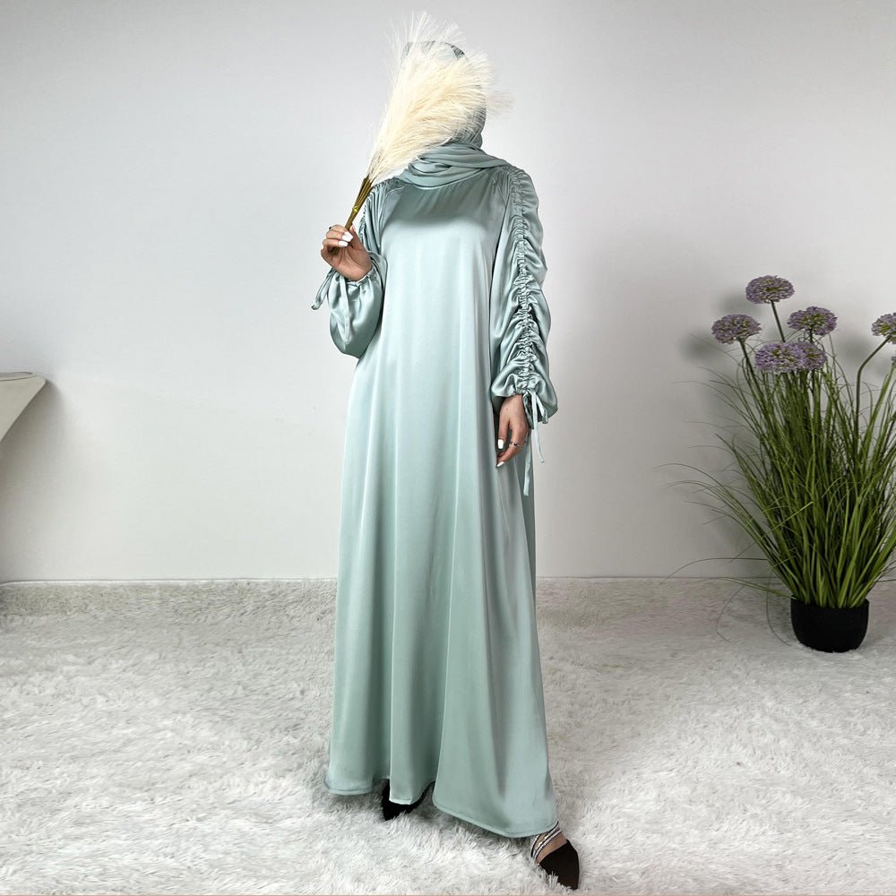 Loose Swing Adjustable Lantern Sleeve Abaya Dress. (MA167) - Mariam's Collection