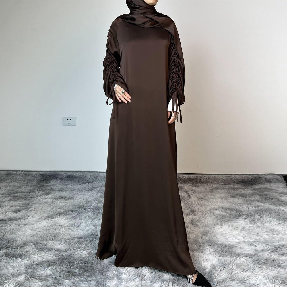 Loose Swing Adjustable Lantern Sleeve Abaya Dress. (MA167) - Mariam's Collection