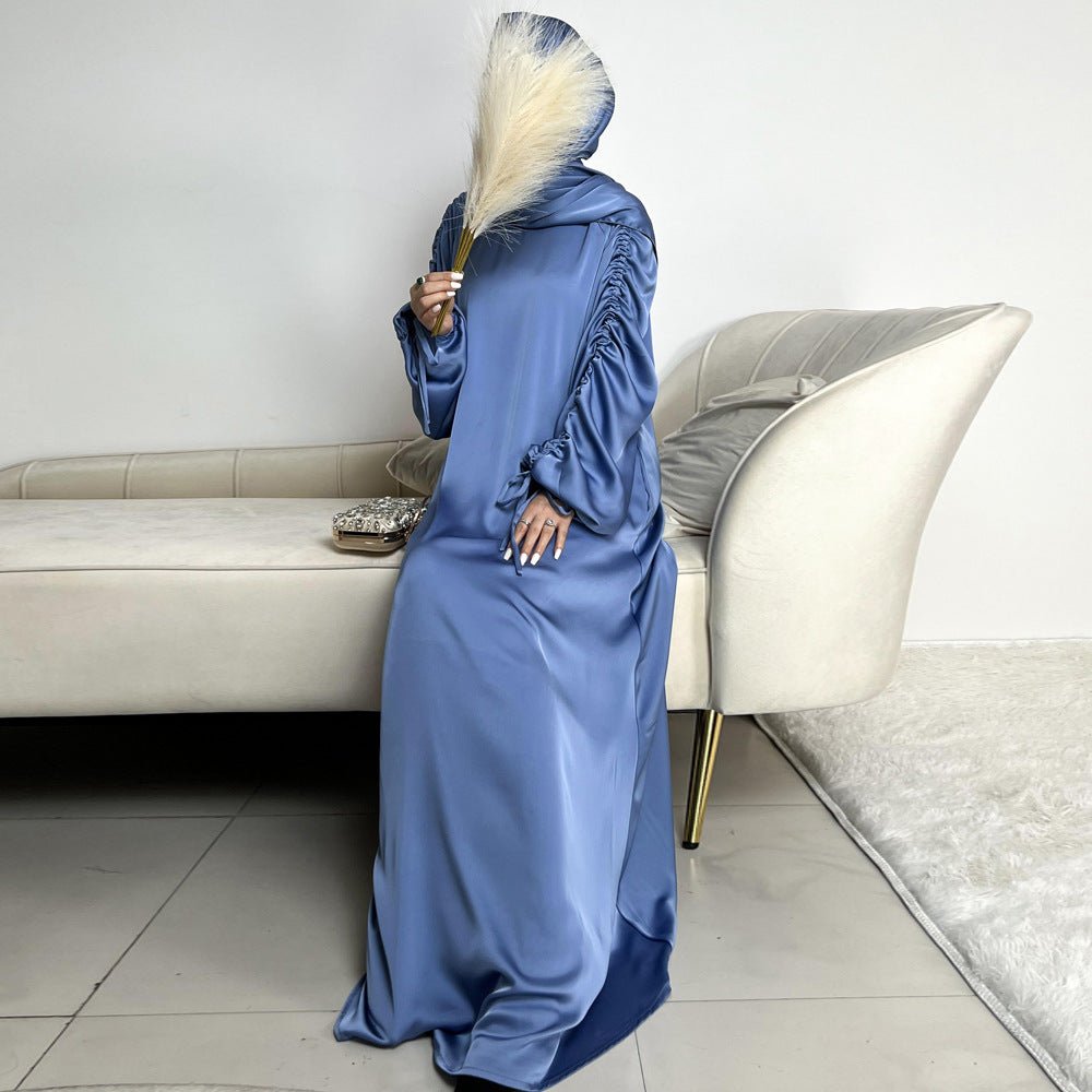 Loose Swing Adjustable Lantern Sleeve Abaya Dress. (MA167) - Mariam's Collection
