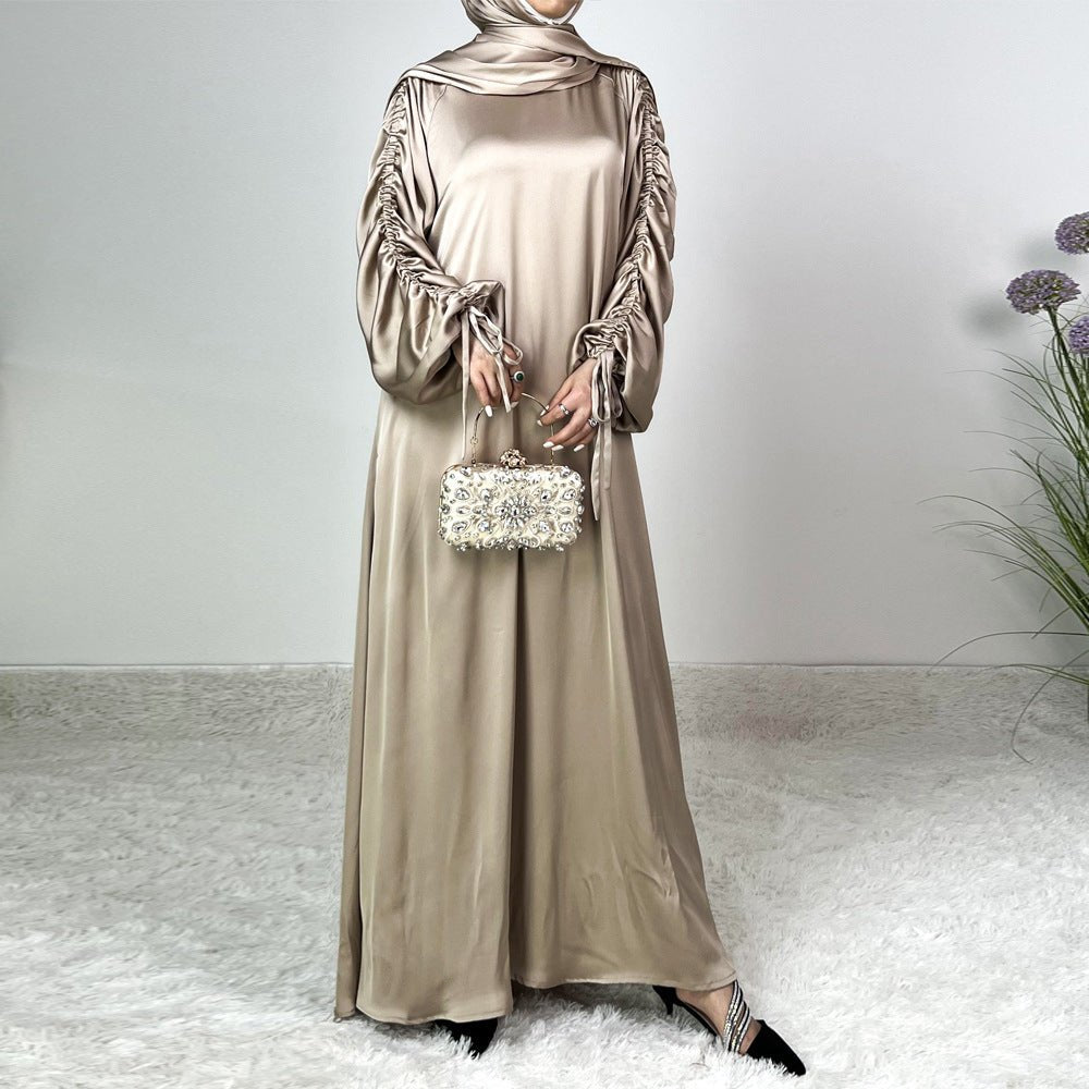 Loose Swing Adjustable Lantern Sleeve Abaya Dress. (MA167) - Mariam's Collection