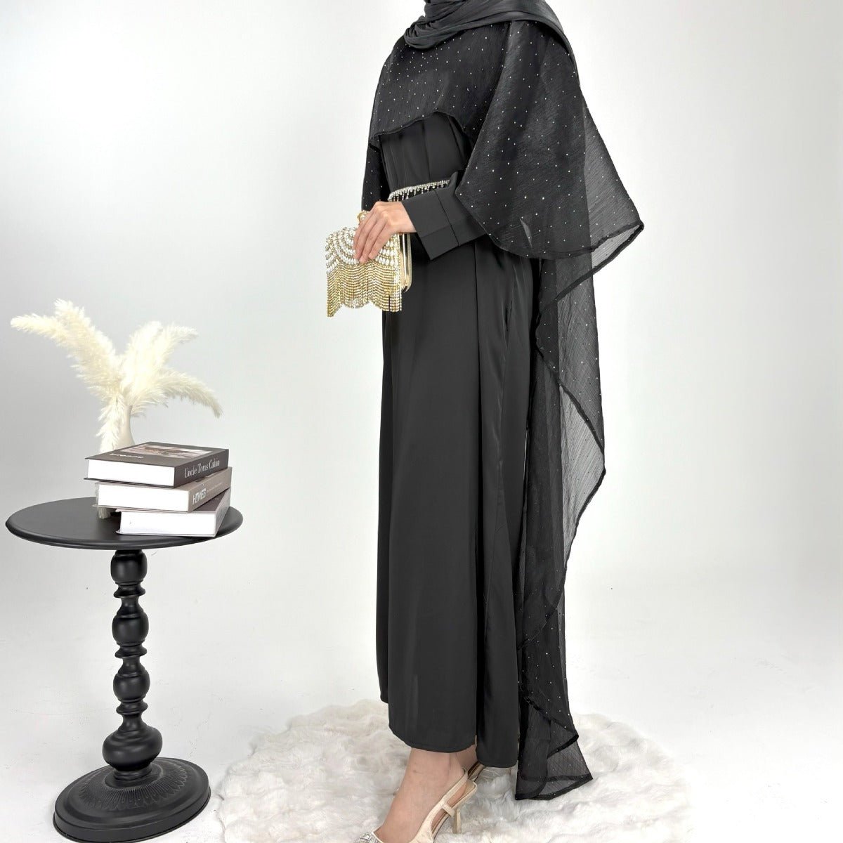 Luminous Modest Robe Collection | Elegant Cloak Suit Dresses. (MA252) - Mariam's Collection
