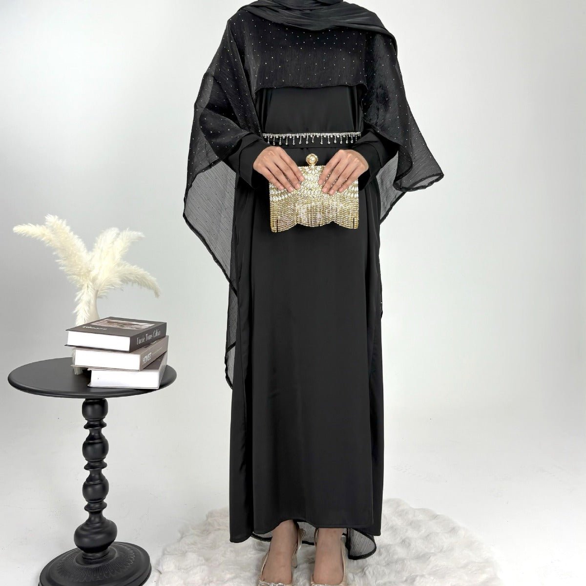 Luminous Modest Robe Collection | Elegant Cloak Suit Dresses. (MA252) - Mariam's Collection