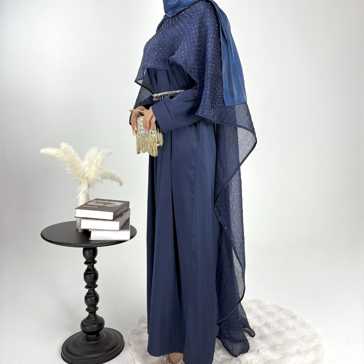 Luminous Modest Robe Collection | Elegant Cloak Suit Dresses. (MA252) - Mariam's Collection