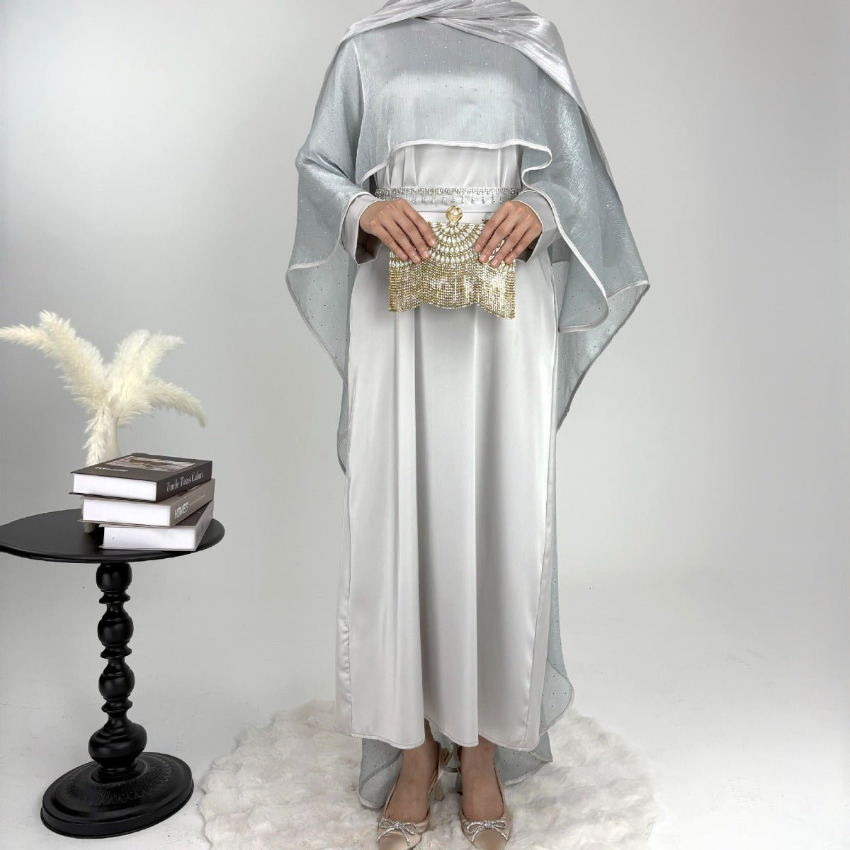 Luminous Modest Robe Collection | Elegant Cloak Suit Dresses. (MA252) - Mariam's Collection