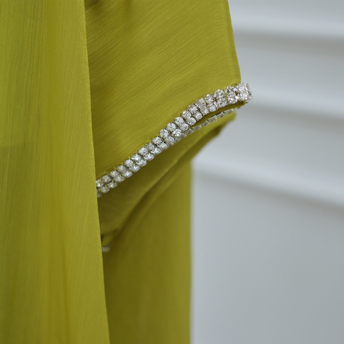 Luxe Beaded Cardigan Abaya | Modest Luxury Evening Wear Beading - Embellished Robes (MOA195) - Mariam's Collection