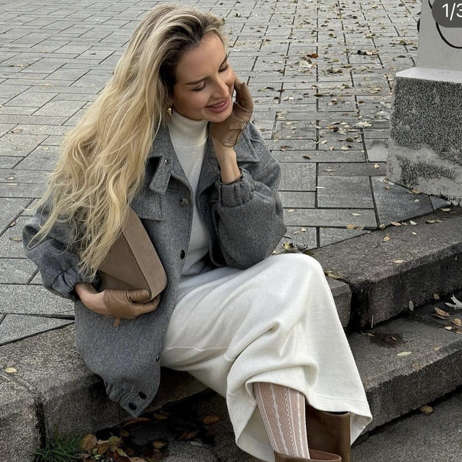 Luxe Fuzzy Sweater & Mermaid Skirt Set(MS192) - Mariam's Collection