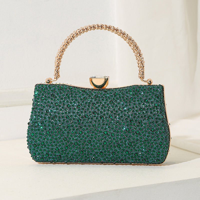 Luxurious Full Rhinestone Evening Clutch Bag - Elegant Sparkling Party Handbag & Shoulder Crossbody for Women(MAC489) - Mariam's Collection