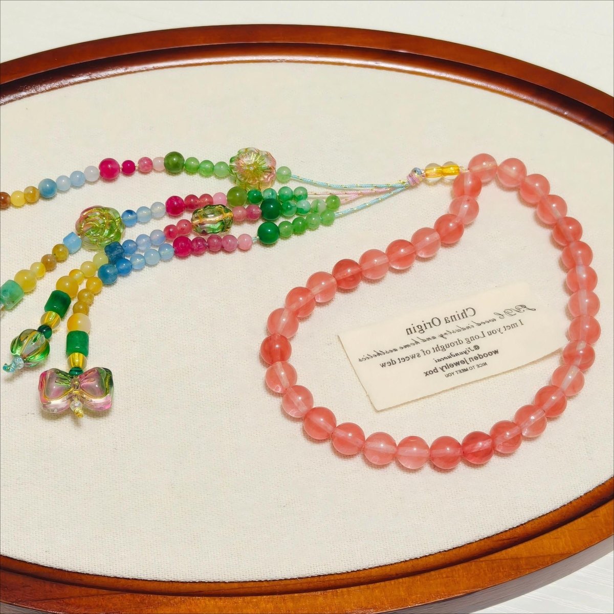 Luxury Elegance Fancy 33 Muslim Agate Tasbeeh with Tassels (MR083) - Mariam's Collection