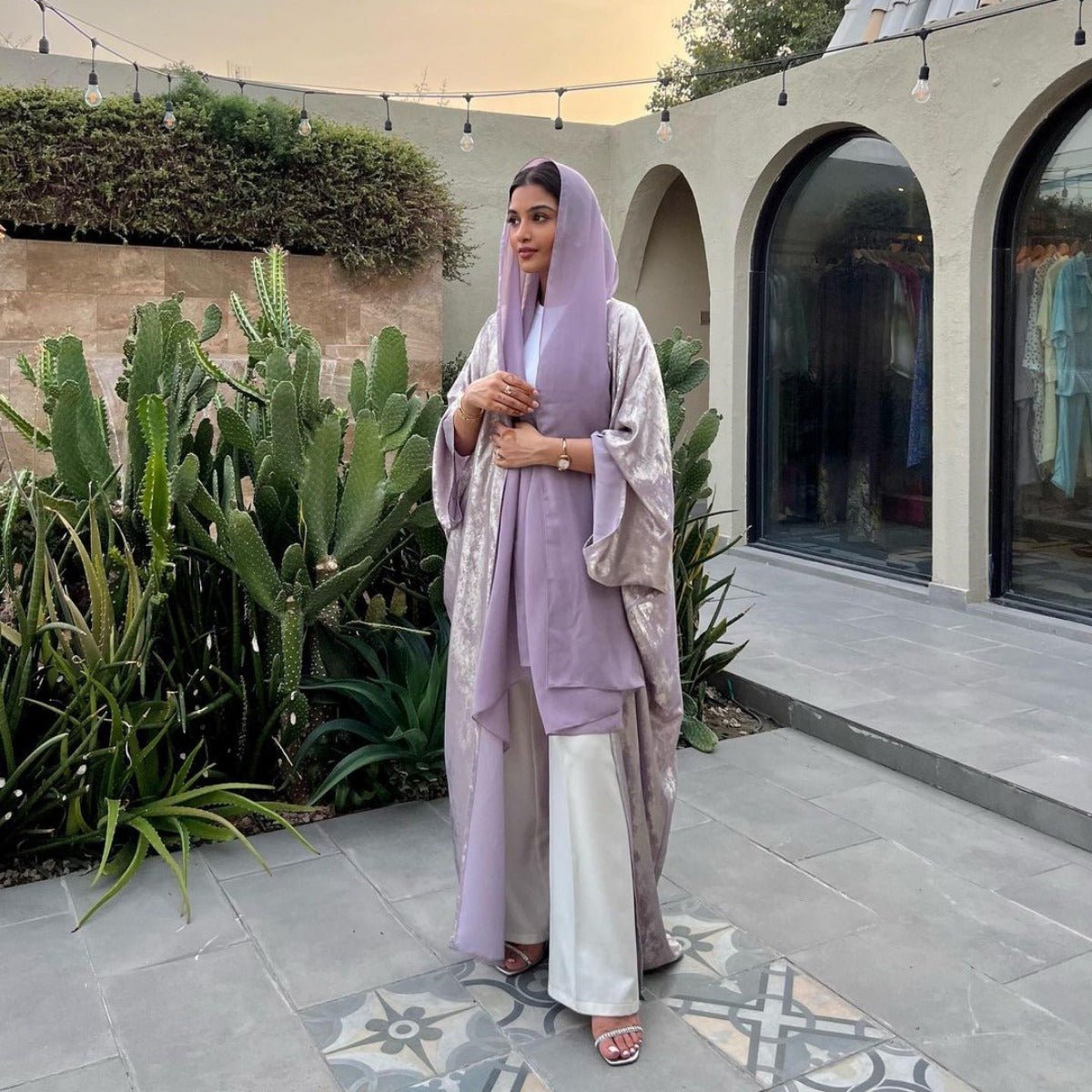 Luxury Modest Elegant Gown - Style Cardigan Abayas. (MOA164) - Mariam's Collection