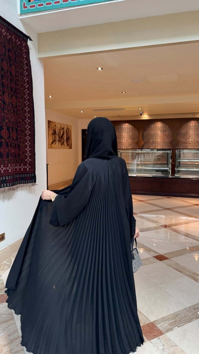 Luxury Pleated Open Abaya Collection (MOA199) - Mariam's Collection