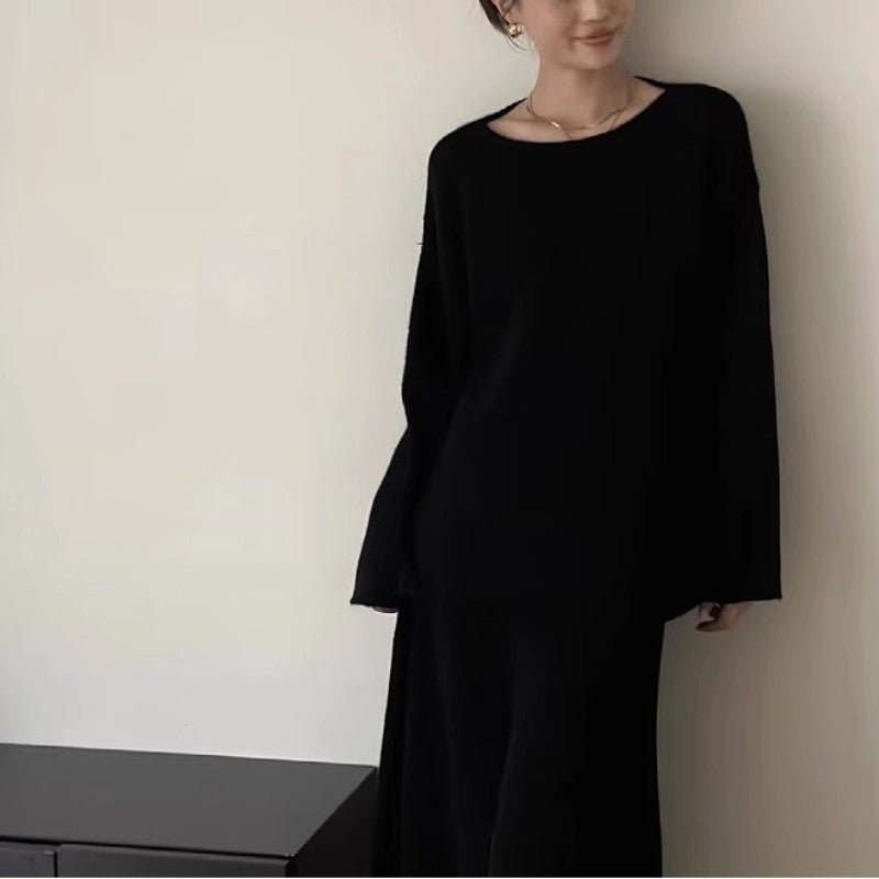 Luxury Soft Knit Sweater & Skirt Set | Autumn Winter Two - Piece Outfit(MS160) - Mariam's Collection