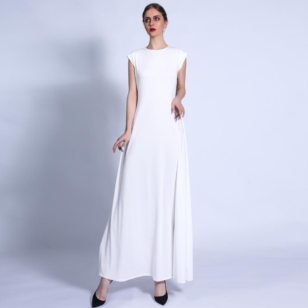 MA023 Sleeveless Jersey Slip Dress - Mariam's Collection