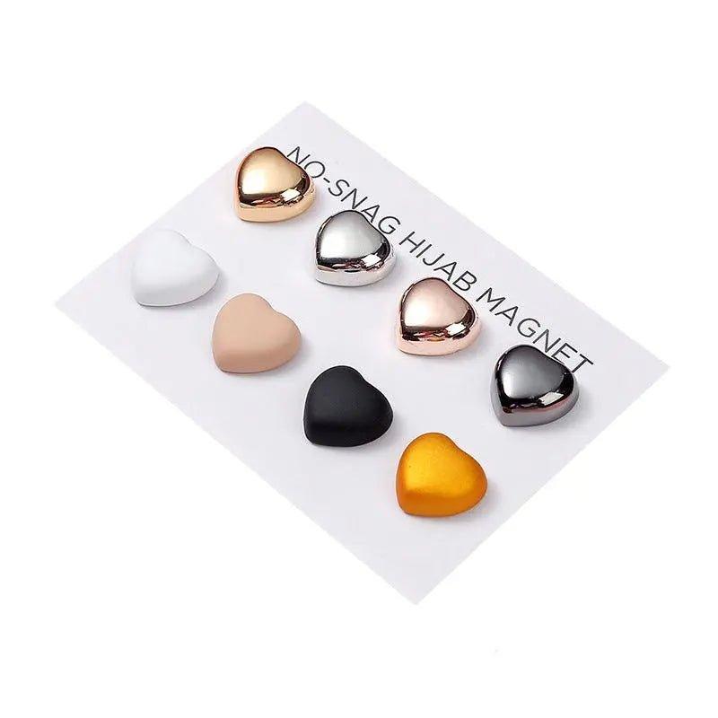 MAC002 Safe Macaron color Hijab Brooch, Strong Metal Brooches, 8 pcs brooches - Mariam's Collection