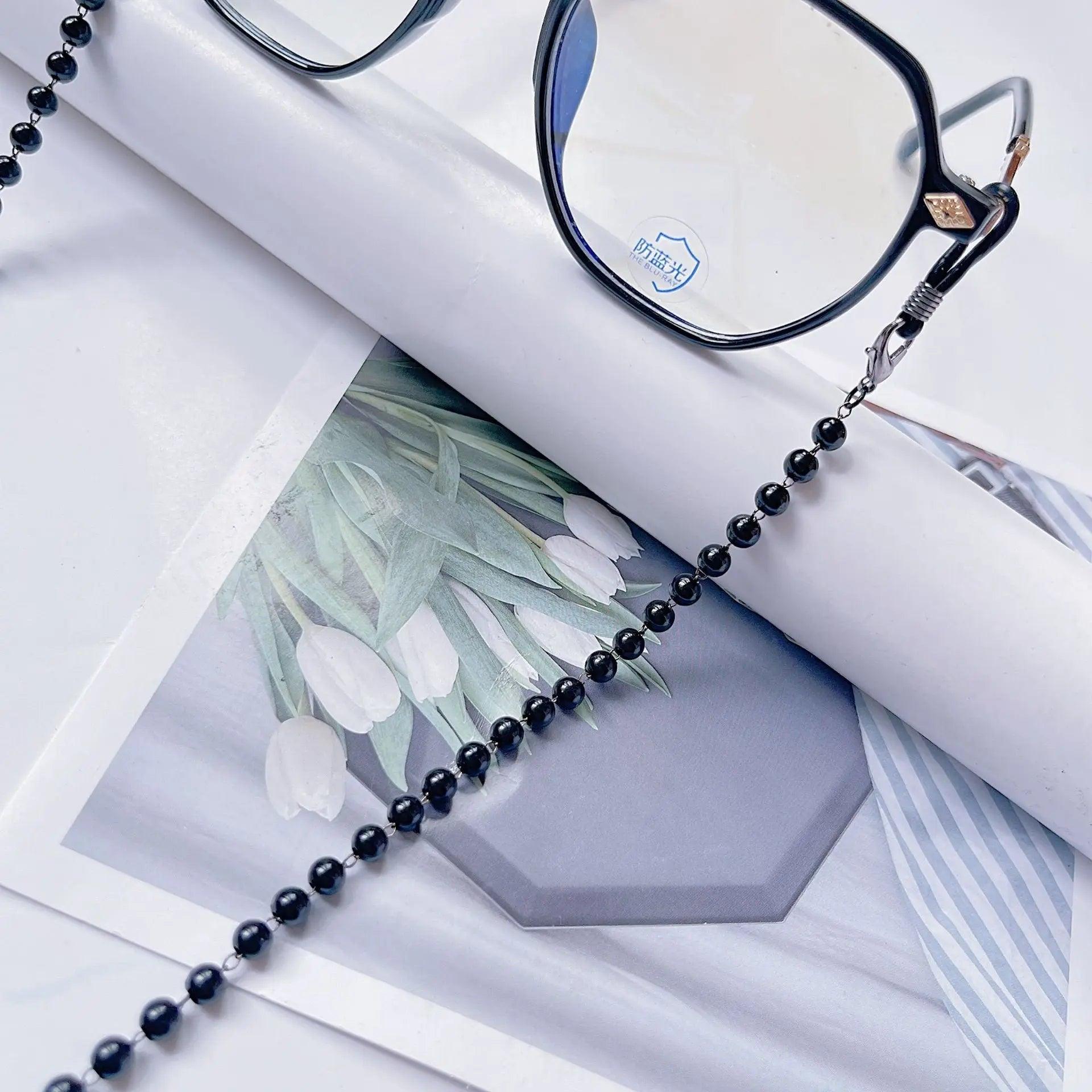 MAC006 Muslim hijab Mask Chain,Fashion Glasses Chain, pearl mask chain - Mariam's Collection