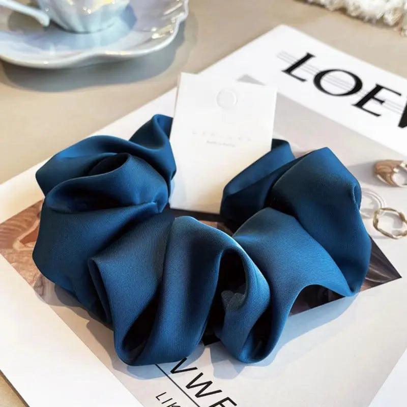 MAC011 hijab scrunchies,satin hair accessories - Mariam's Collection