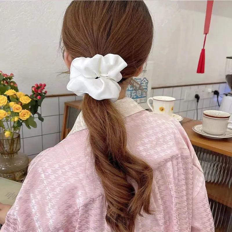 MAC011 hijab scrunchies,satin hair accessories - Mariam's Collection