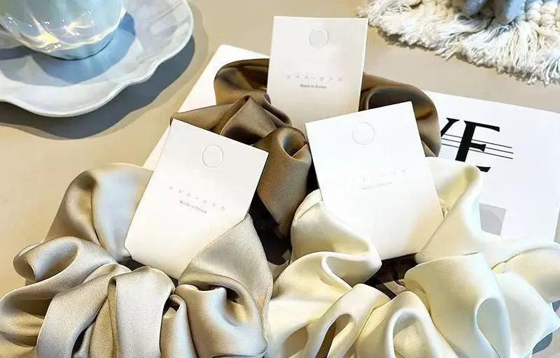 MAC011 hijab scrunchies,satin hair accessories - Mariam's Collection